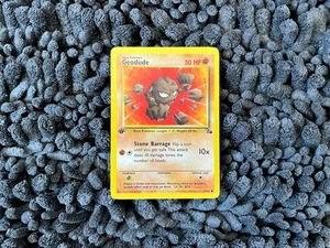1. Edition Pokemon Geodude Kleinstein 47/62 Fossil - Bild 1 von 2