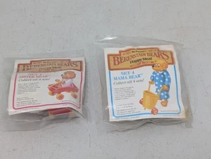 McDonalds 1987 Berenstain Bears Happy Meal Toys Complete Set Of 2 NIP Vintage - Picture 1 of 9