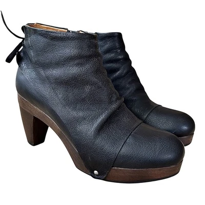 Botines zueco de cuero negro COCLICO “Dakinna” EU 40/US 10 Foto 1 de 4