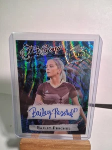 Bailey Peschel ⚽️ 2024 Leaf Women Of Sport Her Story HS-BP1 Blue Ruby Auto 1/4 - Picture 1 of 3