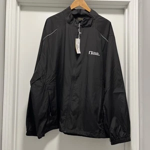 Chaqueta cortavientos Core365 para hombre 3XL negra cremallera completa logotipo financiero Lincoln NUEVA - Imagen 1 de 12