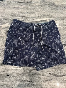 Goodfellow & Co Men's Blue Floral Tropical Size XXL Lined Swim Trunks - Picture 1 of 4
