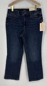 Jeans donna NYDJ Ellison vita alta gamba dritta cool abbraccio taglia 12P - Foto 1 di 5