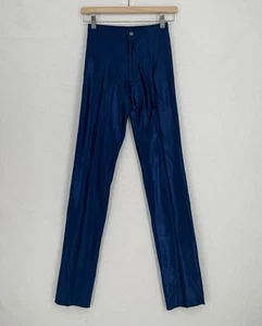 Bojeangles Damen Vintage 70er Disco blau Stretch elegante Hose Gr. 7/8 - Bild 1 von 3