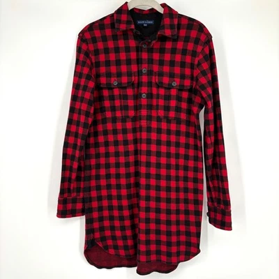 Ralph Lauren Buffalo Plaid Tunic Sz XS Red Black 100% Cotton Classic Pullover - Image 1 of 4