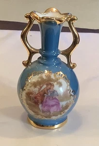 Antike Vintage Limoges Porzellan Miniatur Vase 3,5" - Bild 1 von 6