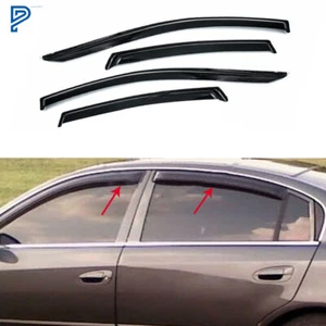 Window Visor Rain Guard Deflector JDM 3D Wavy For 2013-2018 Nissan Altima Sedan - Picture 1 of 12