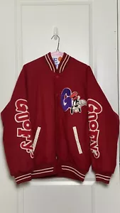 Walt Disney DIA Club Goofy Red Lettermans Jacket Japan Size F Vintage - Bild 1 von 23