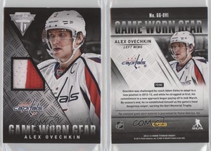 2013-14 Panini Titanium Game-Worn Gear Prime /50 Alex Ovechkin #GG-OVI