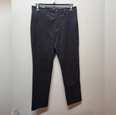 Nuevo con etiquetas Pantalones Croft & Barrow 32 x 32 Negros Calce Recto Frente Plano Chino Informal B872 Foto 1 de 4