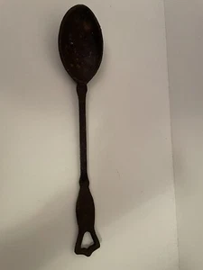 Vintage Cast Iron Serving Spoon Preowned - Picture 1 of 5