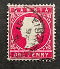 Gambia 1887 1d crimson used SG 23 (ct12)