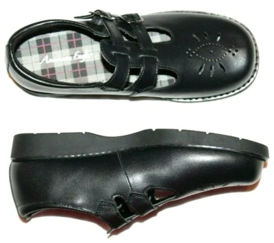 Женские туфли на плоской подошве American Eagle цвета янтаря черные с двойным ремешком Mary Jane средние/широкие - Изображение 1 из 4