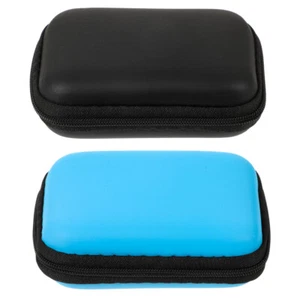 2 Pcs Carrying Bag Protection Case Travel Miss Small Storage Hard - Photo 1/12
