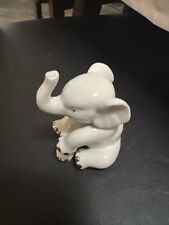 Lenox Elephant Porcelain Figurine Trunk Up 24kt Gold Trim 3" Collectible