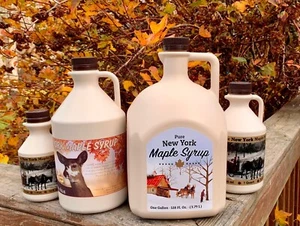 100% Pure Maple Syrup NY, Amber Rich, Dark Robust, Very Dark-Various Sizes - Picture 1 of 43