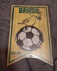 ESPN BRAZIL WORLD CUP WOOD SIGN ONE GAME CHANGES EVERYTHING 2010 NEW SEALED PELE