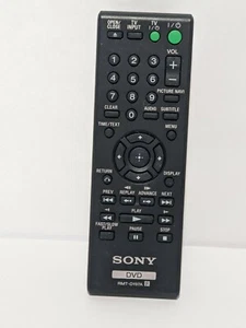 OEM Original Sony DVD Remote Control Model RMT-D187A Black TESTED - Picture 1 of 2