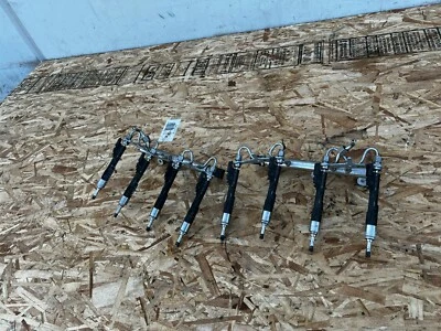 COMPLETE FUEL RAIL INJECTOR SET S63 4.4 BMW F10 M5 M6 550I 750I (2013-2016) OEM - Image 1 of 4