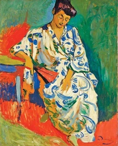 Henri Matisse CANVAS PRINT Derain Madame Matisse Painting poster 36x24" - Picture 1 of 1