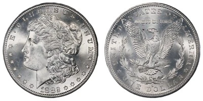 1882-S PCGS OGH MS64 Gold CAC Morgan Silver Dollar 4453617 - Image 1 of 2