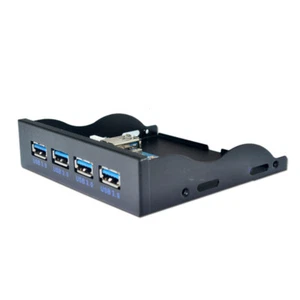4 Ports 3.5 Inch Floppy Bay Front Panel With Power Adapter USB 3.0 Spilitter - Picture 1 of 3
