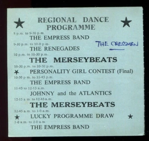 THE MERSEYBEATS / THE RENEGADES  etc.  :  original UK 60's  Gig ticket - Bild 1 von 2