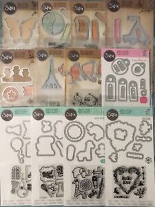 Sizzix Framelits Die Set w/stamps Lot to pick from