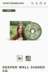 Kacey Musgraves - Deeper Well - SIGNED CD - Picture 1 of 4