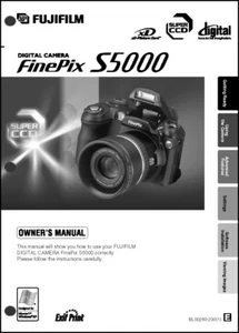 FujiFilm FinePix S5000 Digital Camera User Guide Instruction  Manual - Picture 1 of 1