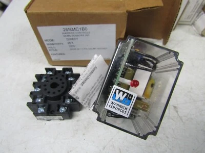 🔥NEW WARRICK GEMS SENSORS 120VAC LIQUID LEVEL RELAY 11 PIN WITH SOCKET 26NMC1B0 - Image 1 of 4