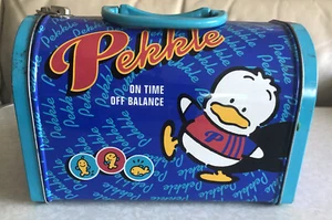Box Lunchbox Blau 1997 Japan Vintage Sanrio Pekkle Metall Tin Box Gut - Bild 1 von 7