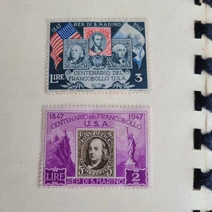 San Marino, Sc #266 267, 1947 Issues Unused - Picture 1 of 2