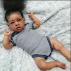 22" Black Reborn Dolls Toddler Boy Girl Baby African American Biracial Doll Gift