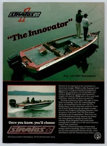 Vintage 1987 Stratos 181 Pro Tournament Bass Boat The Innovator Print Ad - Picture 1 of 1