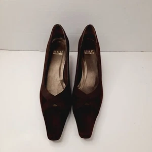 Stuart Weitzman High Heels Damen-Pumps Größe 9 braun Wildleder spitz zulaufend - Bild 1 von 7