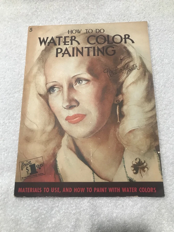 Libro de pintura de instrucciones de arte vintage CÓMO HACER ACUARELAS - Walter Foster #5 Foto 1 de 1