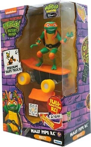 Teenage Mutant Ninja Turtles Mutant Mayhem Mikey mezza pipa RC skateboard - Foto 1 di 8