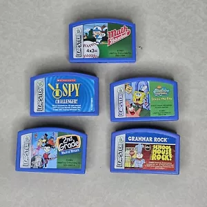 5 Leap Frog Leapster Games Spongebob, I SPY & More Learning Cartridges Only - Picture 1 of 3