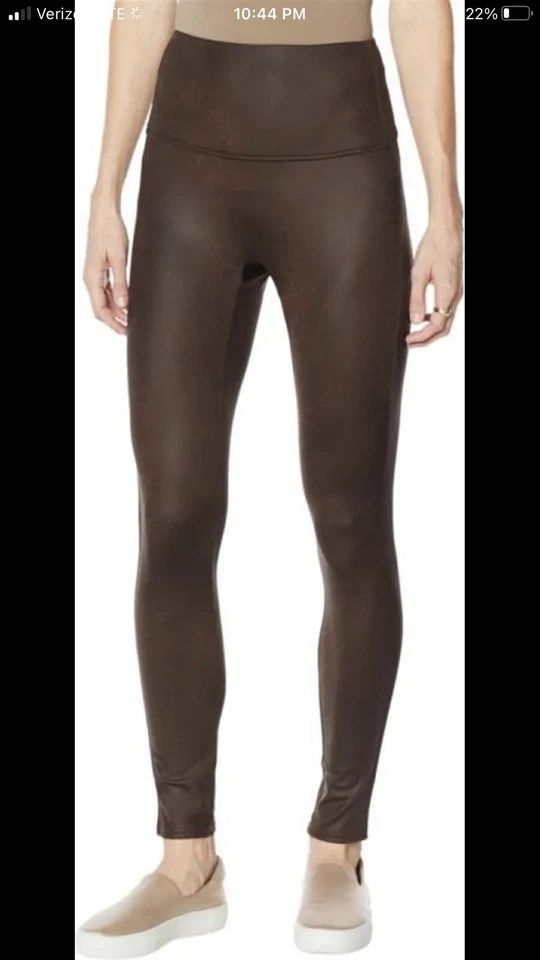 Legging DG2 Diane Gilman Slim Recubierto Tejido Sólido ESPRESSO Alto 4X Alto # 725-008 Foto 1 de 1