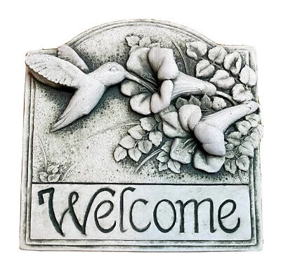 Placa de pared de colibrí vintage 1994 de George Carruth Studio Hummingbird Flower Bird Foto 1 de 4