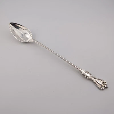 Cuchara de té helada Towle antigua colonial de plata esterlina - 8 1/8" - sin monograma Foto 1 de 3
