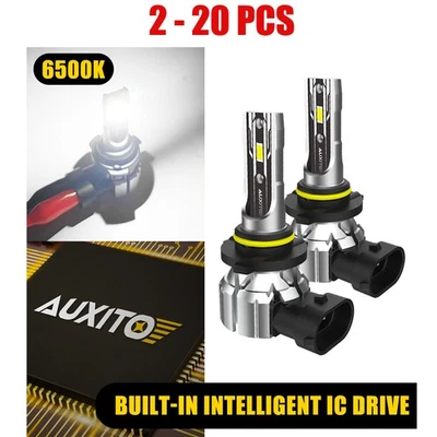 9005 Headlight Fog LED Super Bright High/Low Bulbs White Beam 6500K AUXITO 2-20x - Image 1 of 4