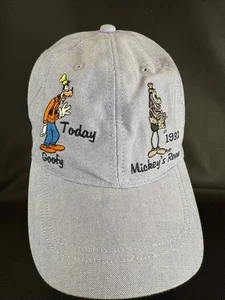 Disney Parks Goofy Hat Cap Adult 1932 To Today Embroidered Design Nice Denim - Picture 1 of 6