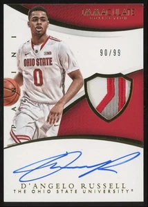 D'Angelo Russell Rookie #343 2015-16 Immaculate Collection Signature Patches /99 - Picture 1 of 3