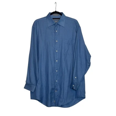 Camisa de vestir Daniel Cremieux azul manga larga talla 16/33 Foto 1 de 4