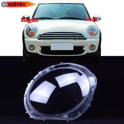 Headlight Transparent Lens Cover Lampshade For BMW Mini Cooper R56 R55 Hatchback Foto 1 de 4