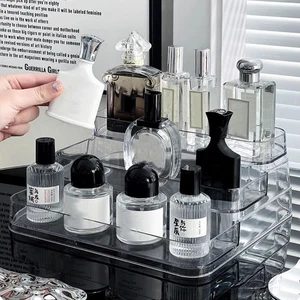 3 Layers Cosmetic Rack Acrylic Makeup Storage Organizer Seasoning - Picture 1 of 10
