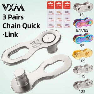 Bicicleta de Carretera MTB Hebilla de Junta de Eslabón de Cadena Velocidad Única 8s 9s 10s 11 12S Profesional - Imagen 1 de 24