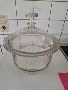 Glaswerk Wertheim Exsikkator Labor Trockner Vakuumbehälter unbenutzt  - Bild 1 von 11
